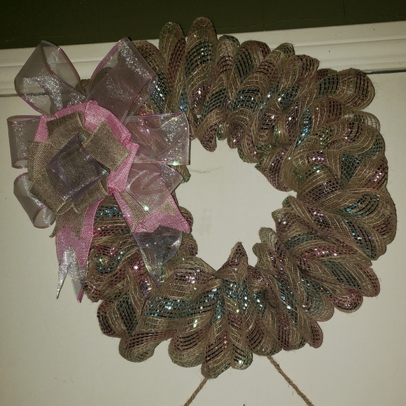 Handmade Ribbon Wreath - Picture 2 of 3